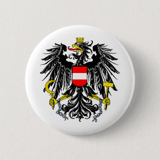 Austria coat of arms 6 cm round badge