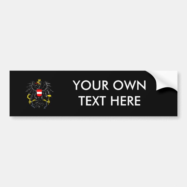 Austria Coat of Arms Bumper Sticker (Front)