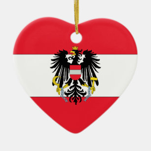 Austria Coat of Arms Ceramic Tree Decoration