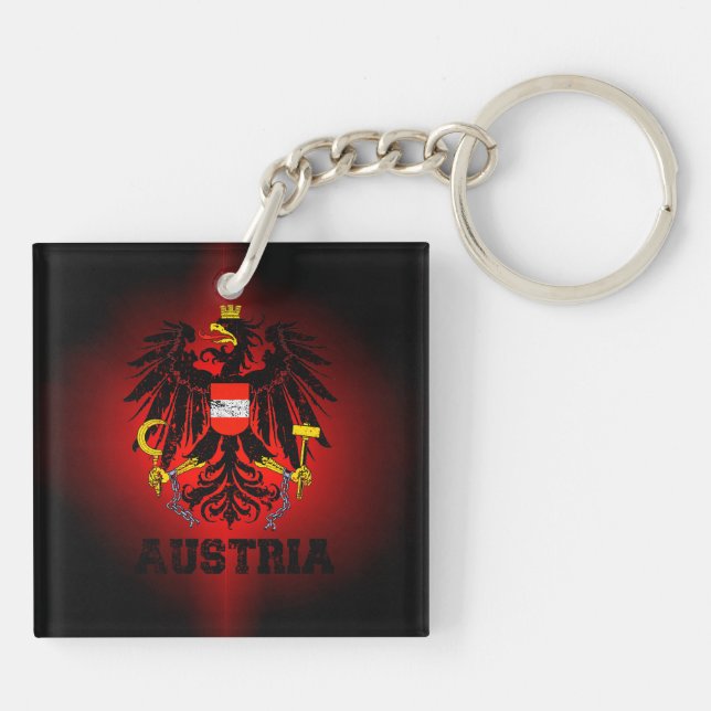 Austria Coat of Arms Key Ring (Back)