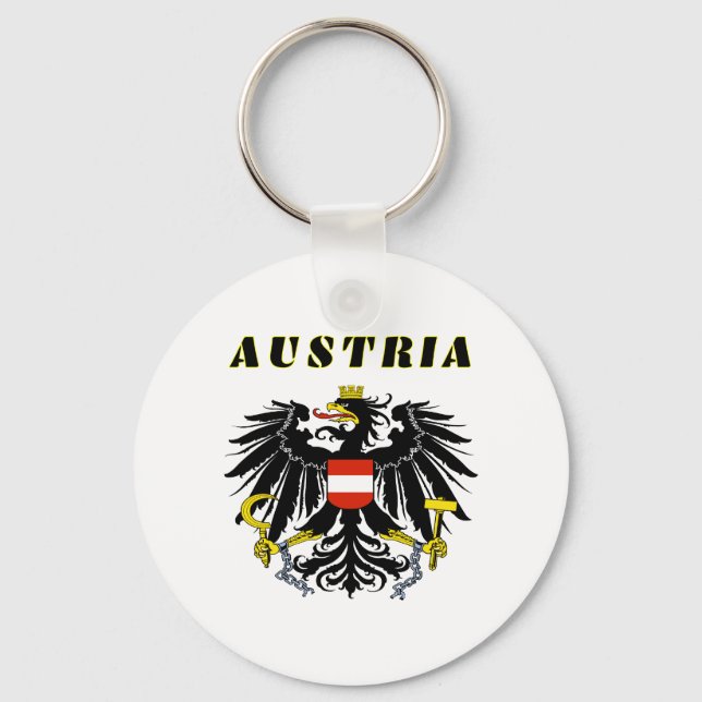 AUSTRIA Coat Of Arms Key Ring (Front)