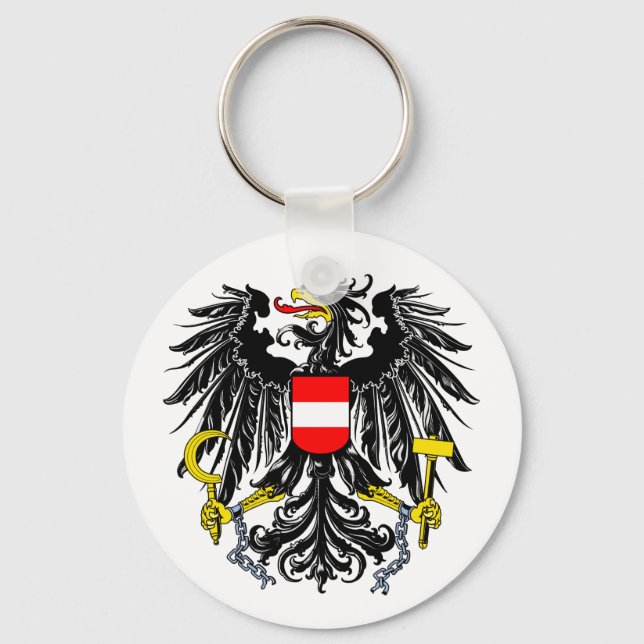 Austria Coat of Arms Keychain (Front)