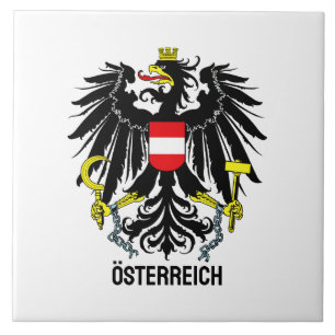 Austria coat of arms tile
