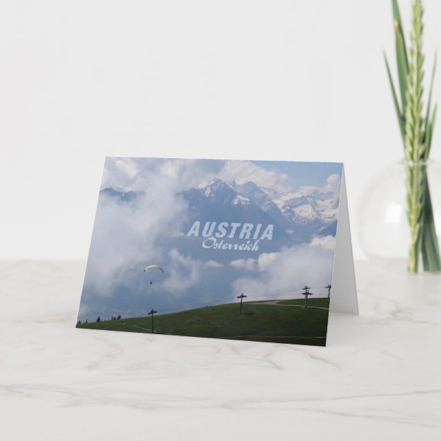 Austria custom greeting cards (Front)