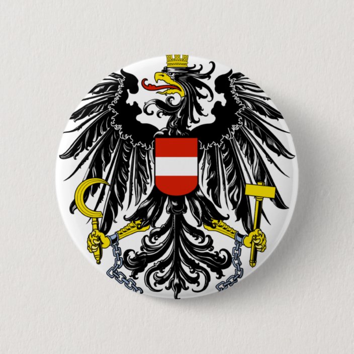 austria emblem 6 cm round badge | Zazzle.co.uk