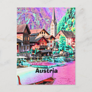 Austria  Europe travel fine art print original  Ha Postcard