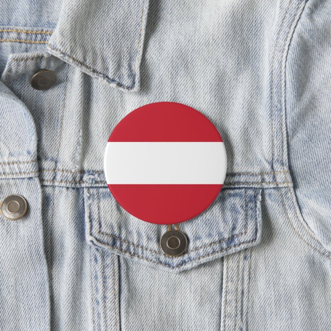 Austria flag 7.5 cm round badge (In Situ)