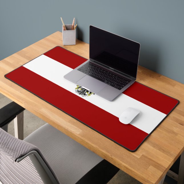 Austria flag and Coat of arms Desk Mat (Office 2)
