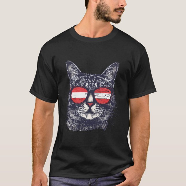 Austria Flag Austrian Roots T-Shirt (Front)