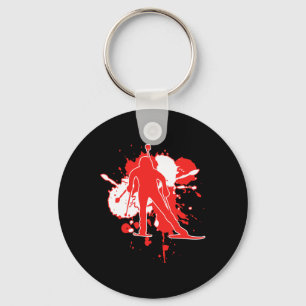 Austria Flag Biathlonist - Austrian Biathlon Key Ring