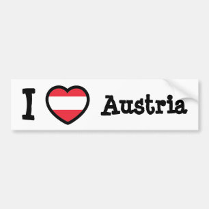Austria Flag Bumper Sticker