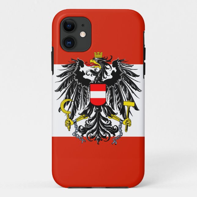 Austria Flag Case-Mate iPhone Case (Back)