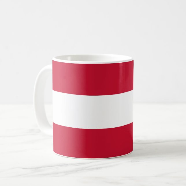  Austria Flag Ceramic Mug (Front Left)