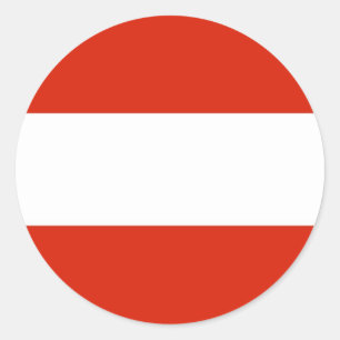 Austria Flag Classic Round Sticker