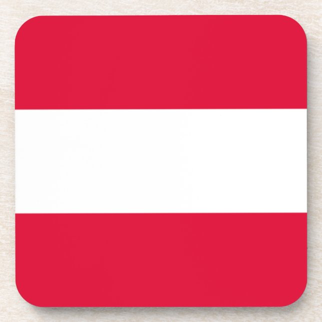 Austria Flag Coaster (Front)