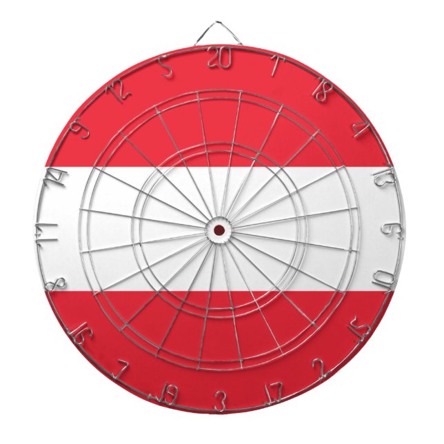 Austria Flag Dartboard (Front)