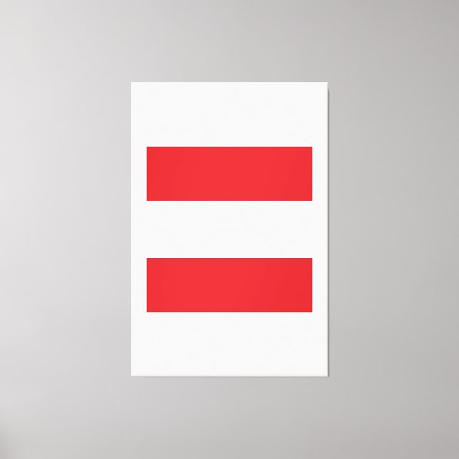 Austria Flag Emblem Canvas Print (Front)