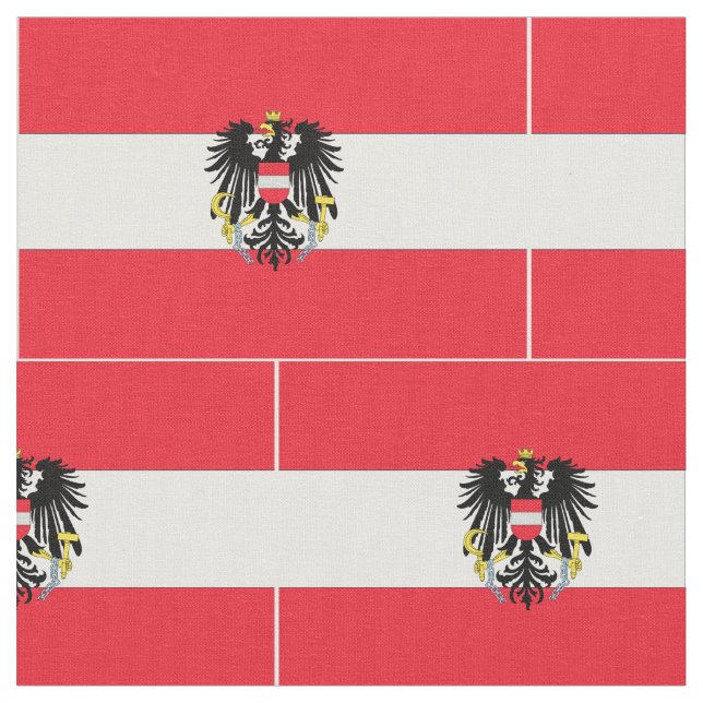 Austria Flag Fabric (Close Up)