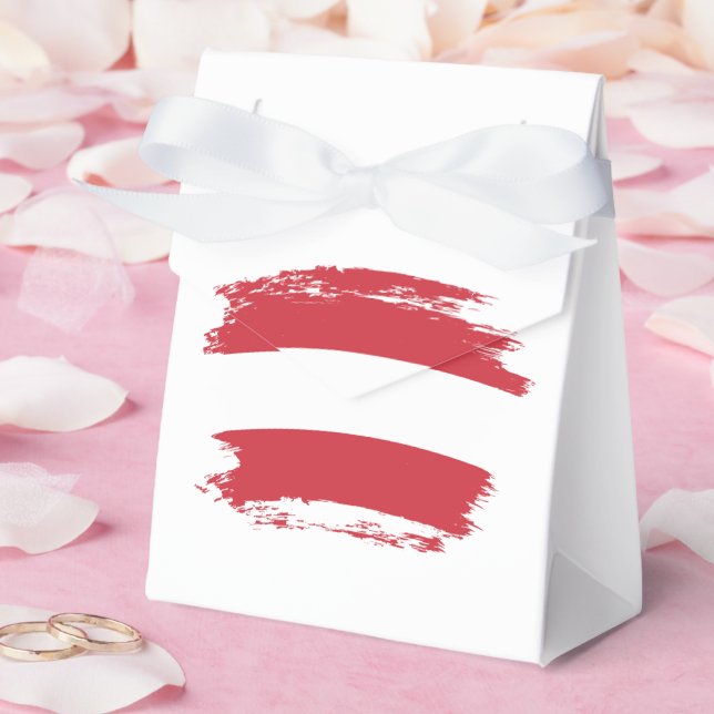 Austria flag favour box (Wedding)