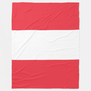 Austria Flag Fleece Blanket