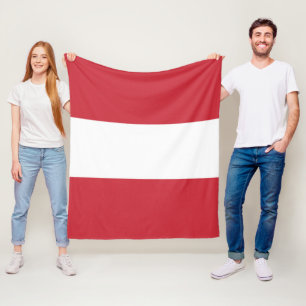 Austria flag fleece blanket