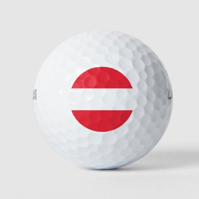 Austria Flag Golf Balls (Front)