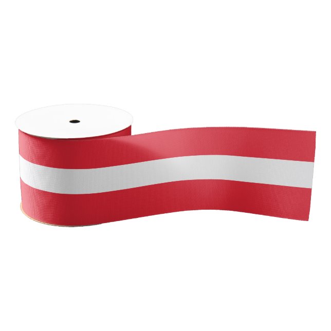 Austria Flag Grosgrain Ribbon (Spool)