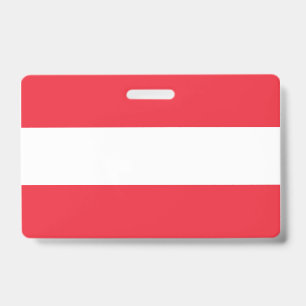 Austria Flag ID Badge