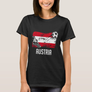 Austria Flag Jersey Austrian Soccer Team Austrian T-Shirt