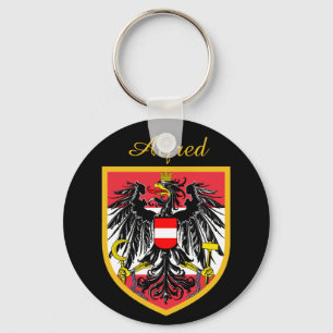 Austria Flag Key Ring