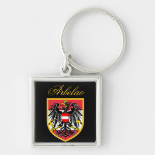 Austria Flag Key Ring