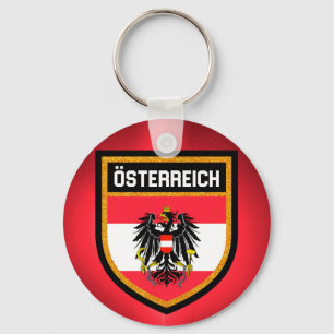 Austria Flag Key Ring