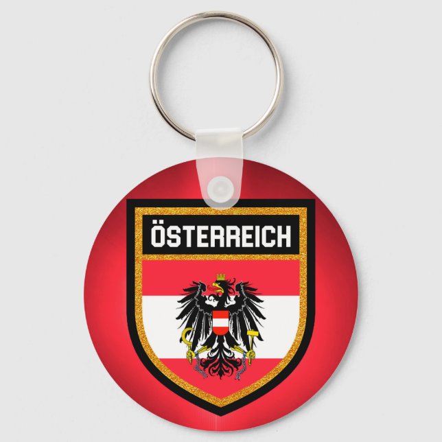 Austria Flag Key Ring (Front)