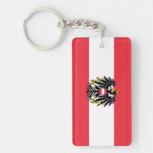 Austria Flag Key Ring