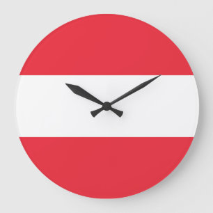 Austria Flag Large Clock