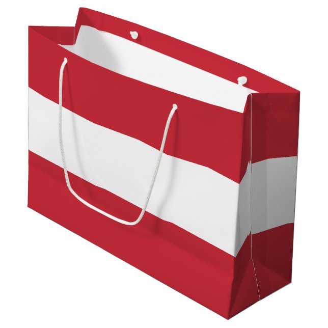 Austria flag large gift bag (Front Angled)