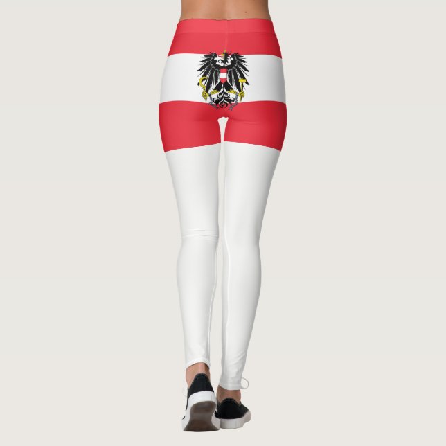Austria Flag Leggings (Back)