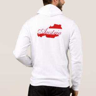Austria flag map hoodie