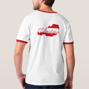 Austria flag map T-Shirt