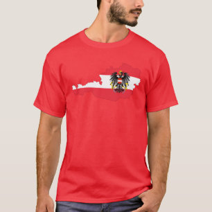 Austria Flag Map T-Shirt