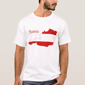 Austria Flag Map T-Shirt