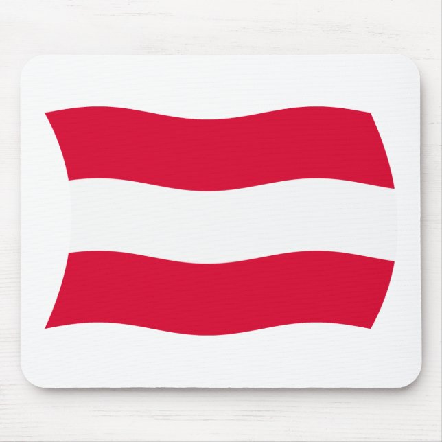 Austria Flag Mousepad (Front)