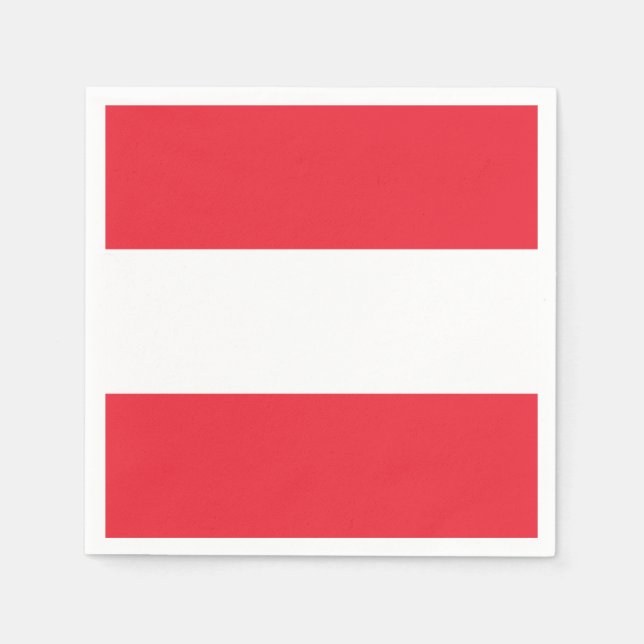 Austria Flag Napkin (Front)