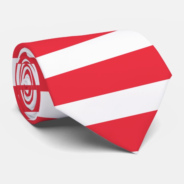 Austria Flag Neck Tie (Rolled)