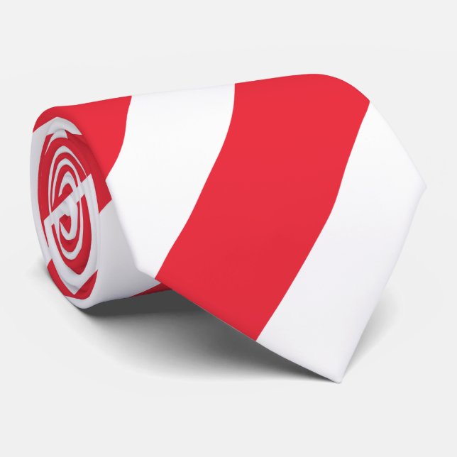 Austria Flag Neck Tie (Rolled)