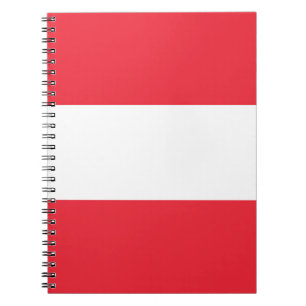 Austria Flag Notebook