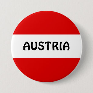 AUSTRIA: Flag of Austria 7.5 Cm Round Badge