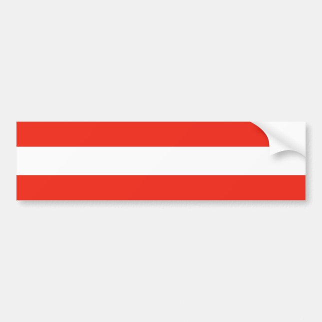 Austria - Flag / Österreich - Flagge Bumper Sticker (Front)