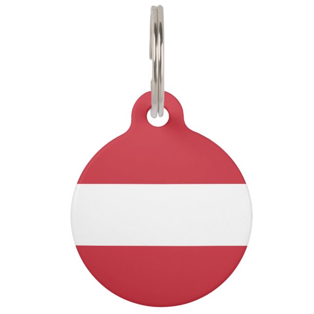 Austria flag pet tag (Front)