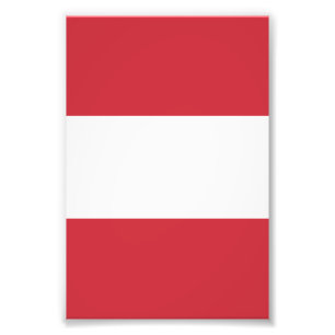 Austria flag photo print